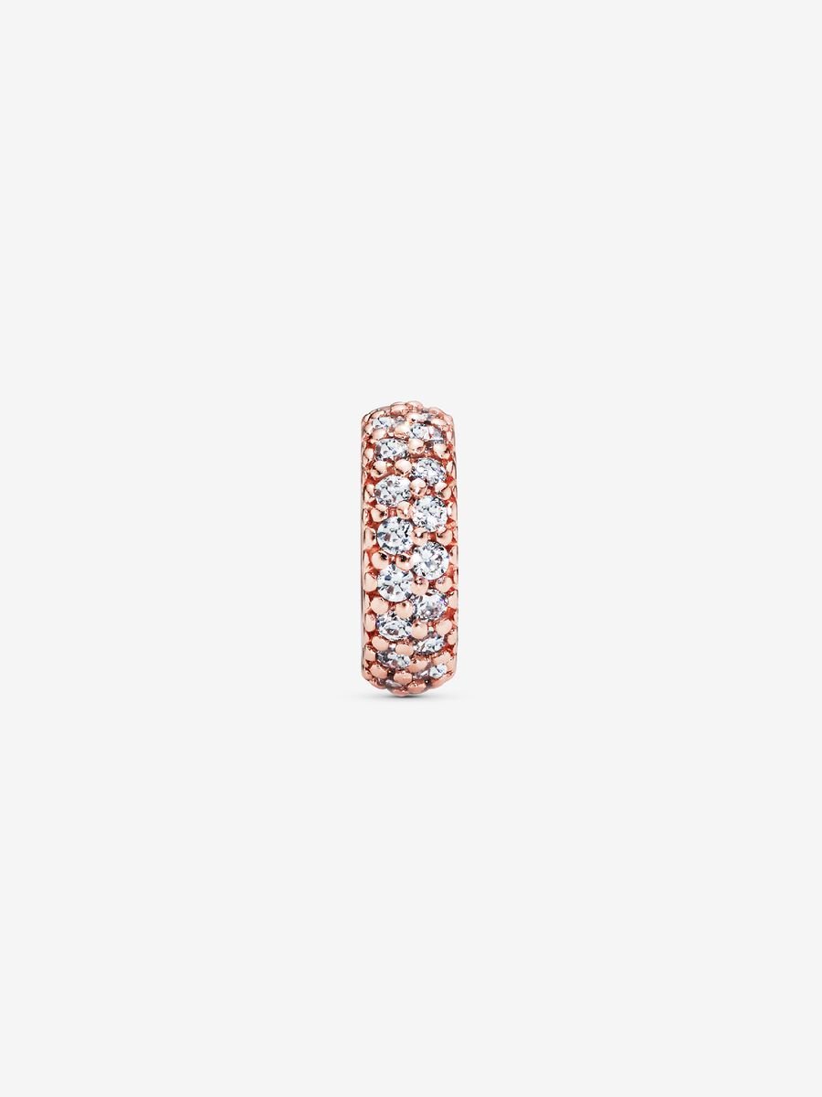 Clear Sparkle Spacer Charm