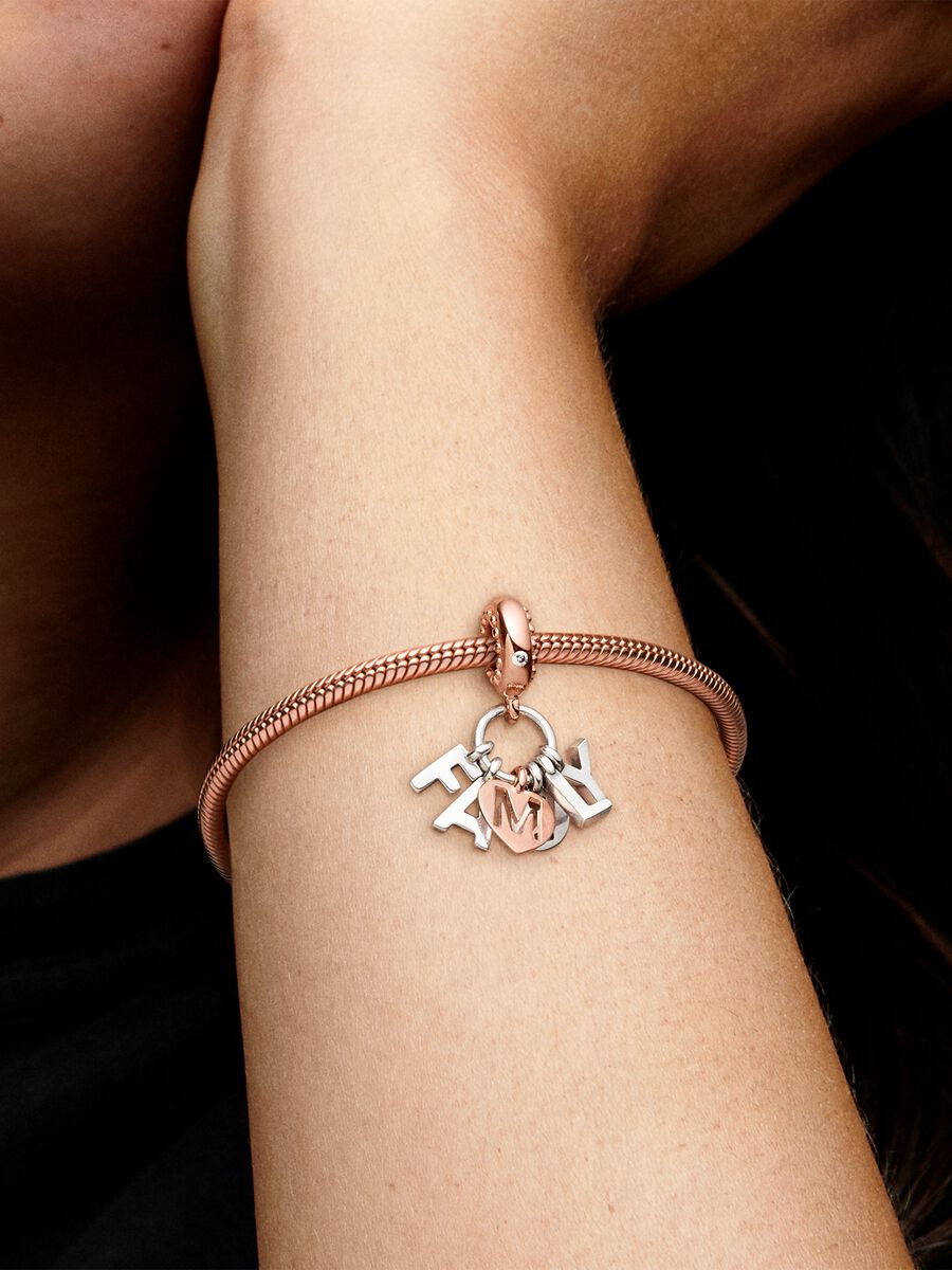 Family Letters Dangle Charm