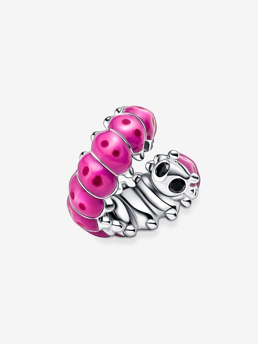 Cute Curled Caterpillar Charm
