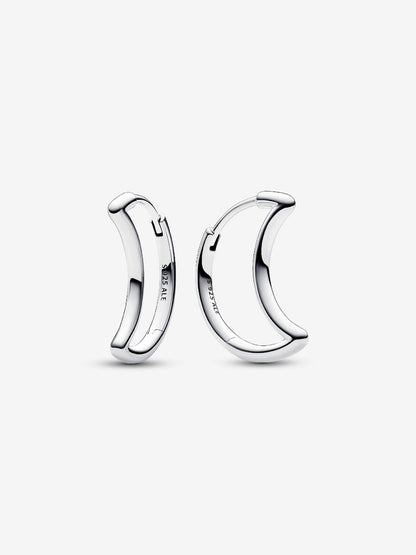 Moon Hoop Earrings