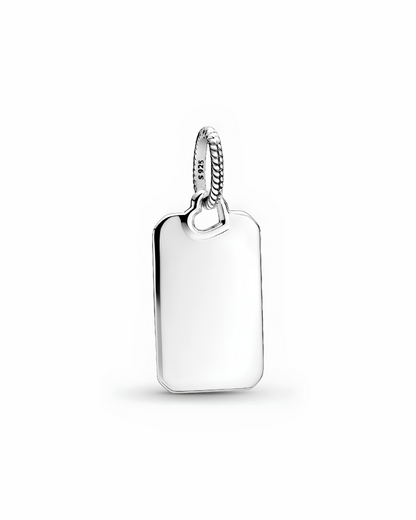 Engravable Rectangle Tag Pendant