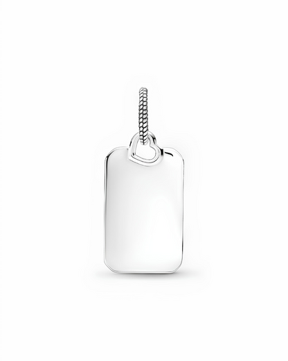 Engravable Rectangle Tag Pendant