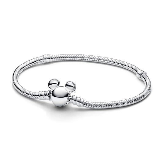 Disney Mickey Mouse Clasp Moments Snake Chain Bracelet