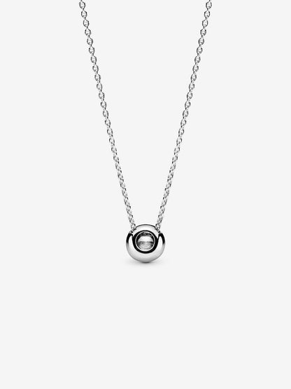 Round Sparkle Halo Necklace