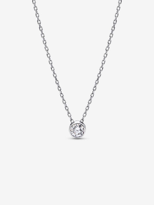 Pandora Era Bezel Sterling Silver Lab-grown Diamond Pendant Necklace
0.25 ct TW, Sterling silver