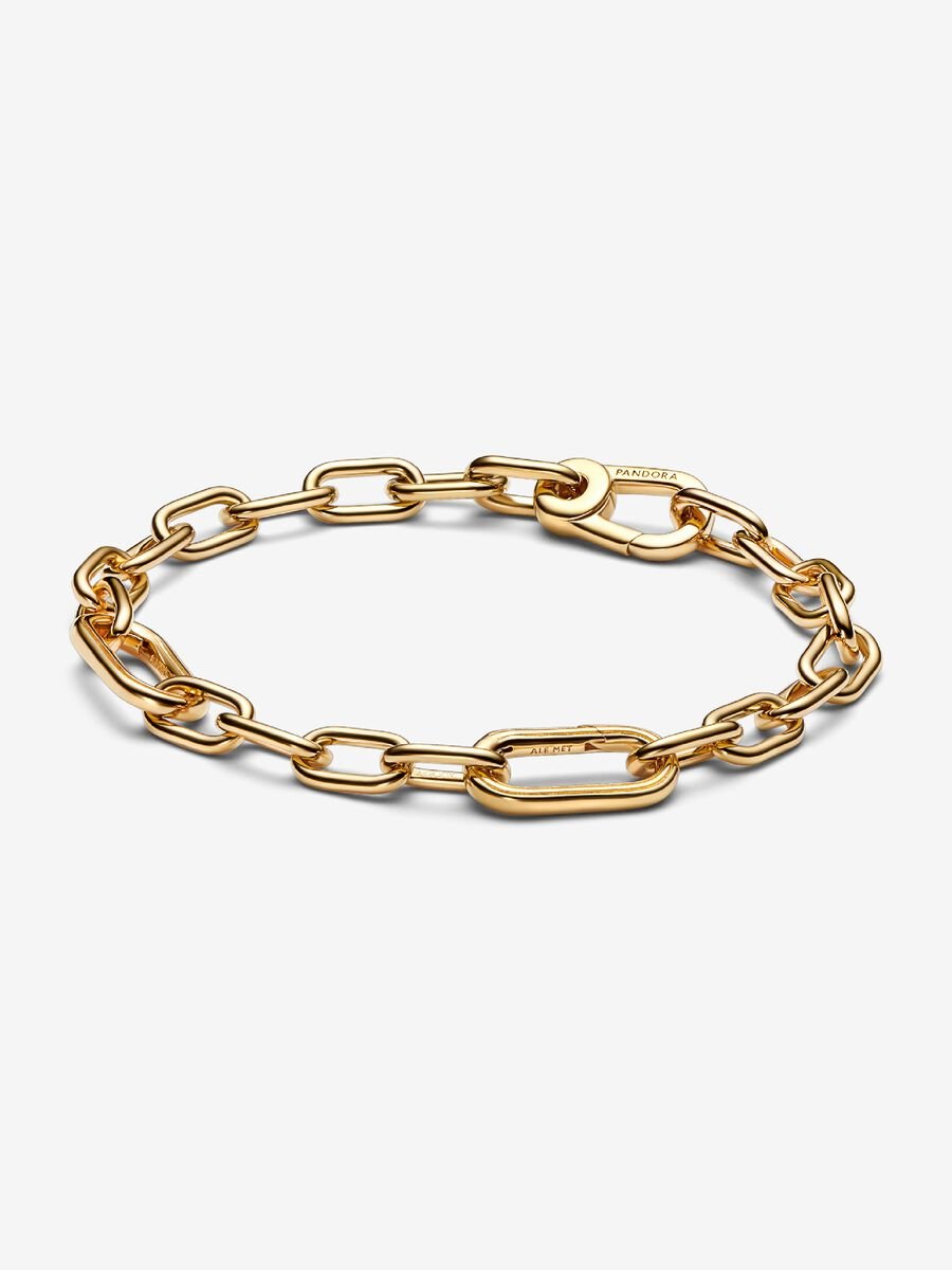 ME Small-Link Chain Bracelet
14k gold plating