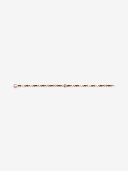Beads & Pavé Bracelet 14k rose gold plating