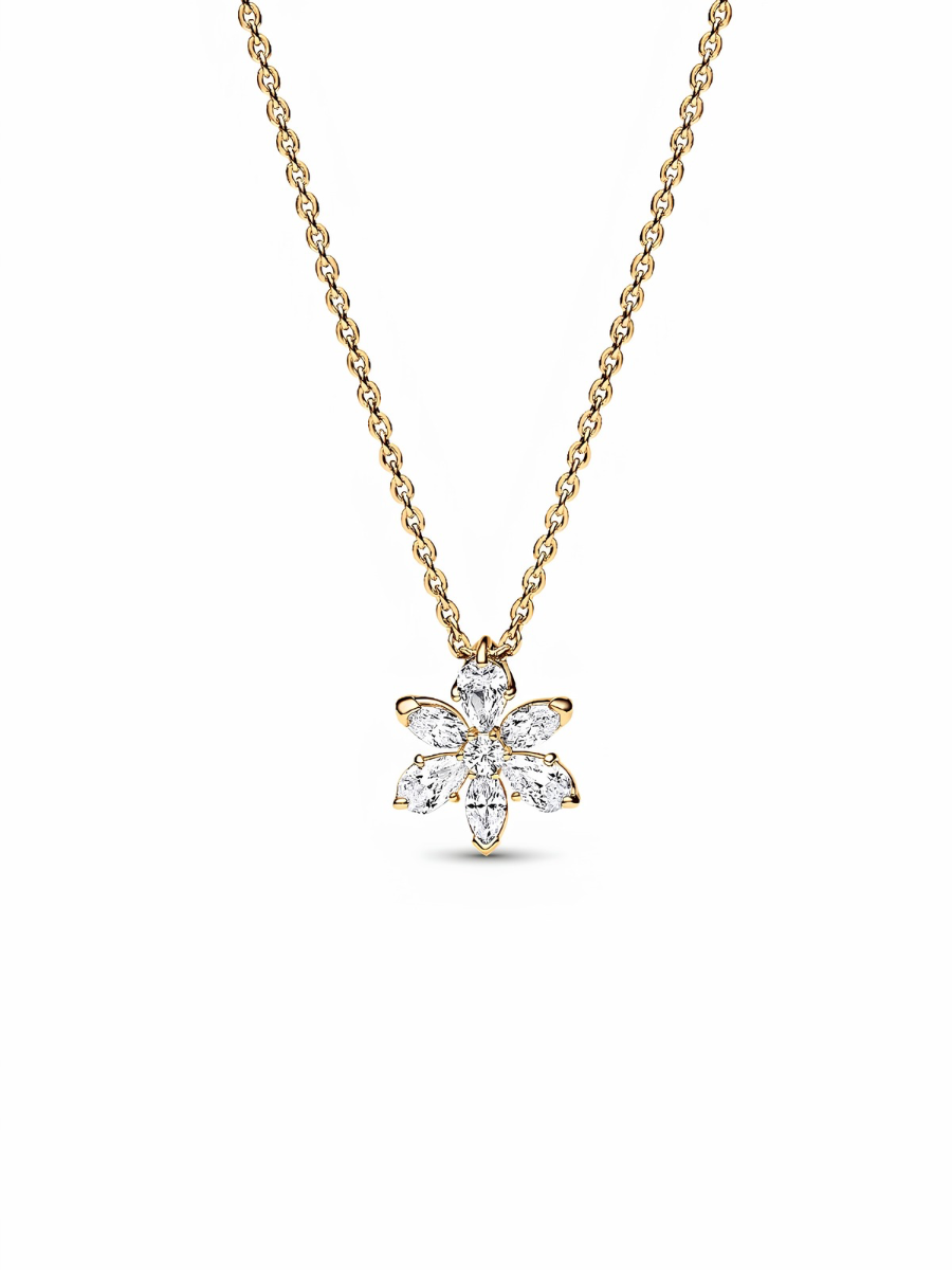 Sparkling Herbarium Cluster Pendant Necklace
14k gold plating