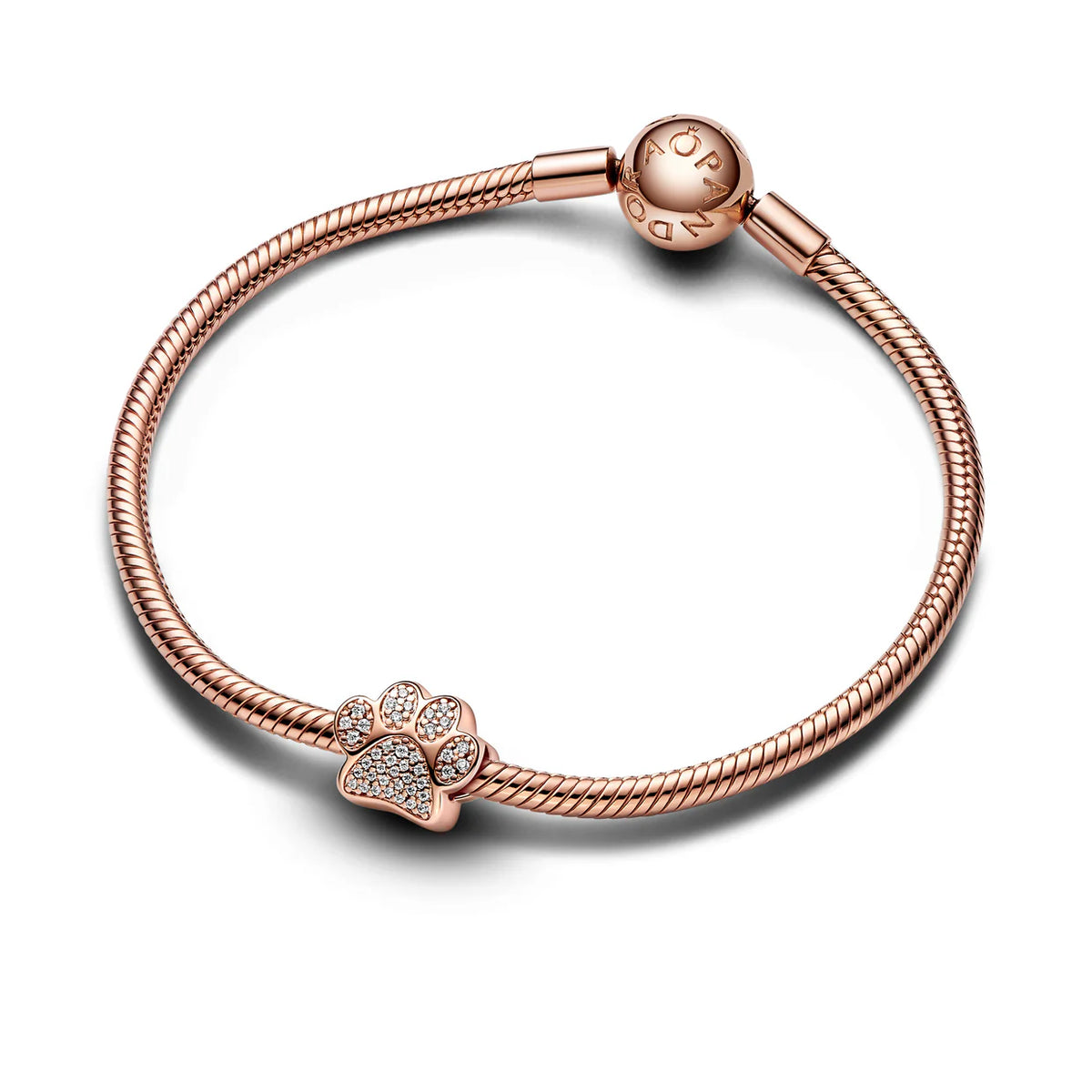 Pet Paw 14K Rose Gold-Plated