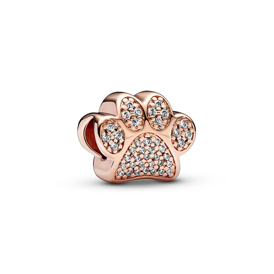 Pet Paw 14K Rose Gold-Plated