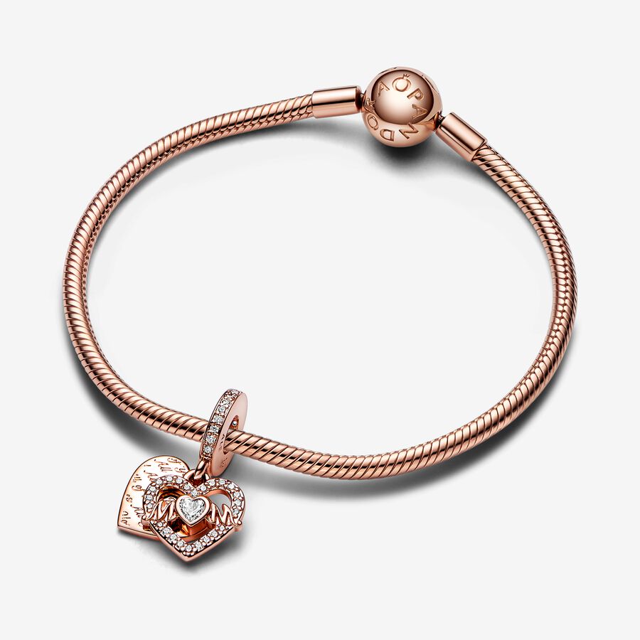 Heart & Mum Dangle Charm