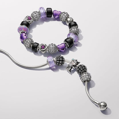 Black Mini Murano Glass Charm