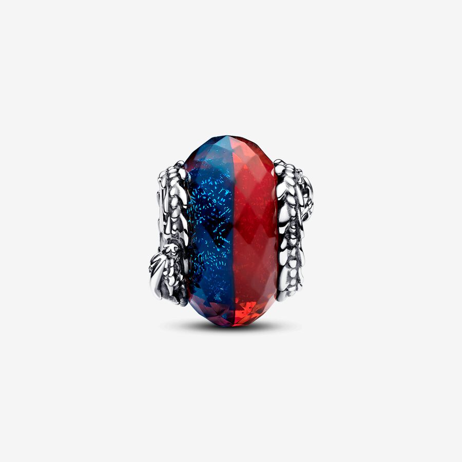 Game of Thrones Ice & Fire Dragons Dual Murano Glass Charm