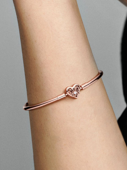 Heart & Butterfly Bangle