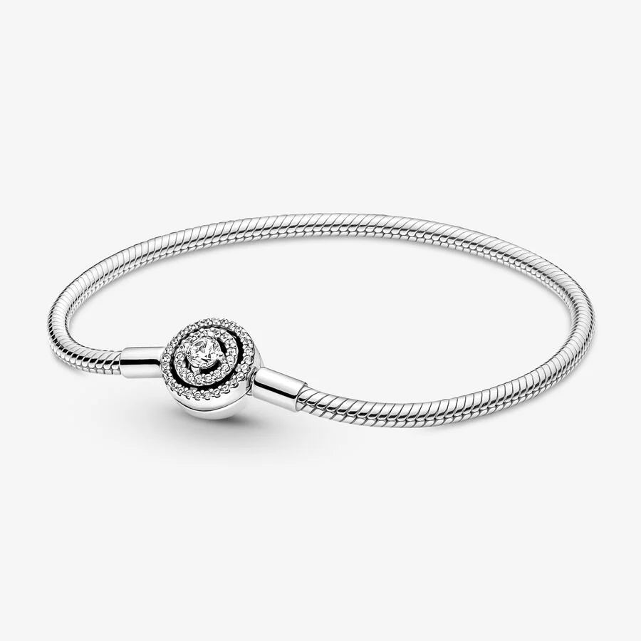 Halo Snake Chain Bracelet