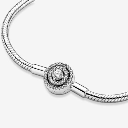 Halo Snake Chain Bracelet