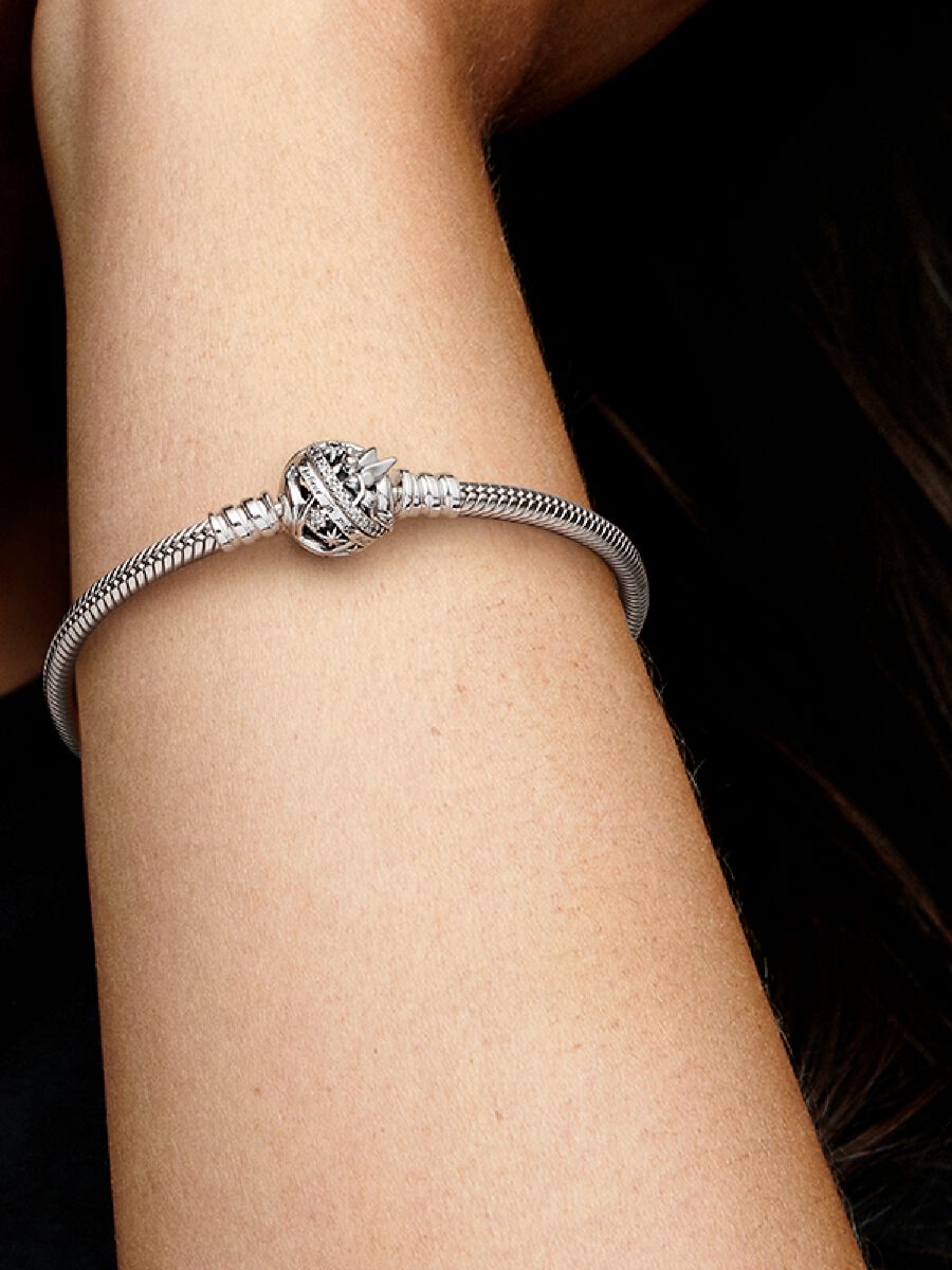 Disney Tinker Bell Clasp Moments Snake Chain Bracelet