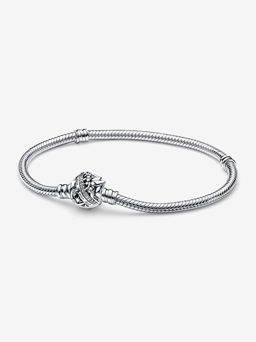 Disney Tinker Bell Clasp Moments Snake Chain Bracelet