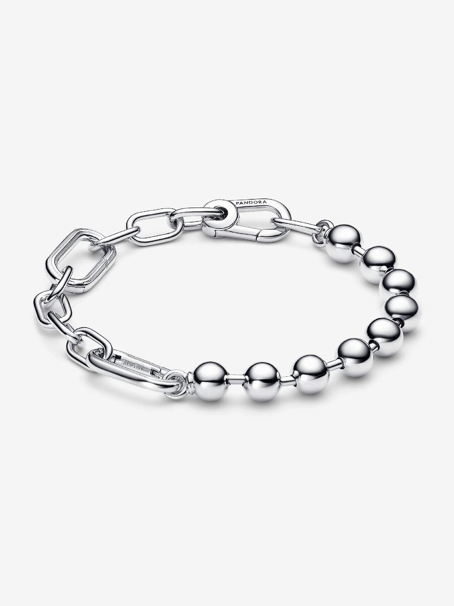 ME Metal Bead & Link Chain Bracelet