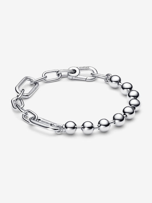 ME Metal Bead & Link Chain Bracelet