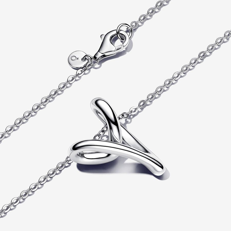 Organically Shaped Heart Pendant Necklace