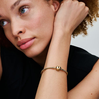 Moments Heart Clasp Snake Chain Bracelet