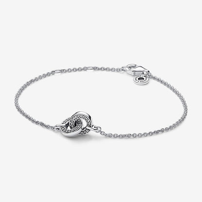 Signature Intertwined Pavé Chain Bracelet
