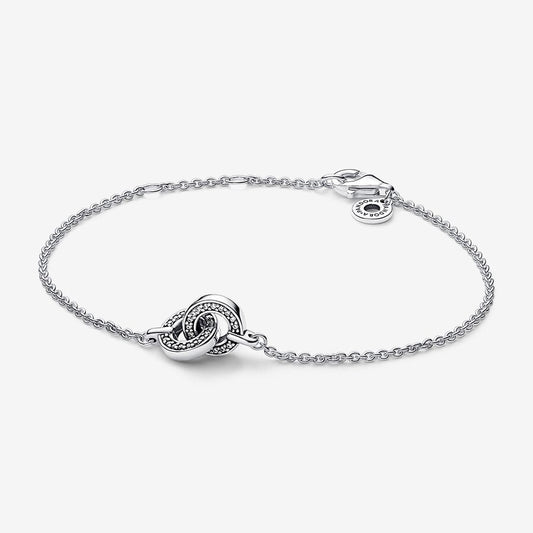 Signature Intertwined Pavé Chain Bracelet