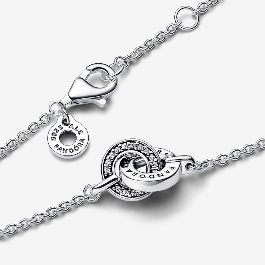 Signature Intertwined Pavé Chain Bracelet