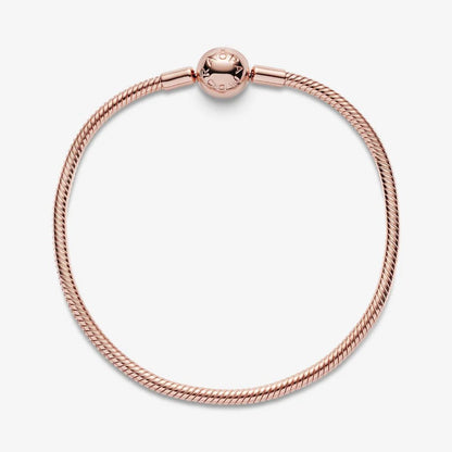 14k Rose gold-plated snake chain bracelet