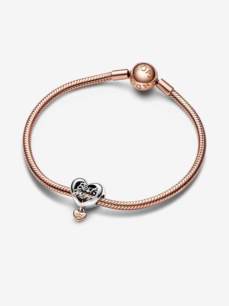 Love You Best Friend Heart Charm