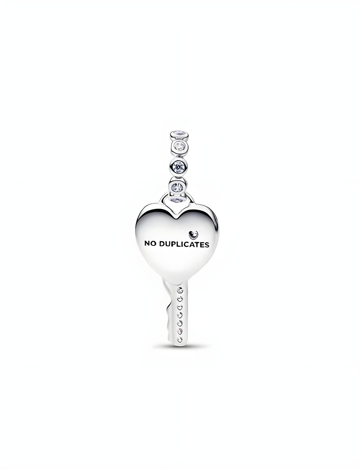 Opalescent Heart Key Dangle Charm