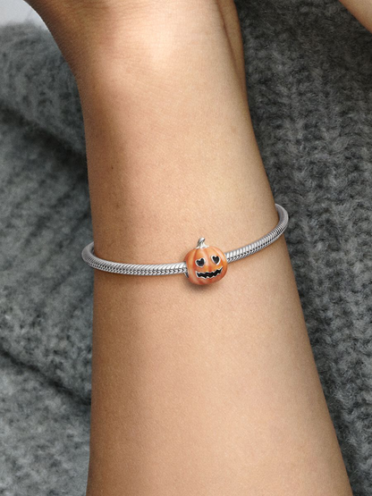 Glow-in-the-dark Spooky Pumpkin Charm