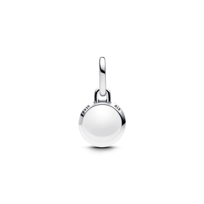 Engravable Evil Eye Sterling Silver Mini Dangle With Murano Glass