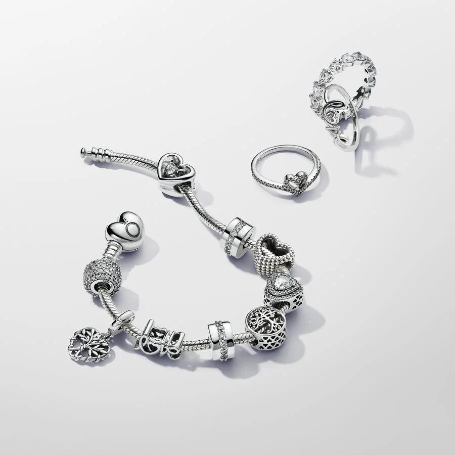 BEST SELLER | Silver bracelet with heart-shaped clasp