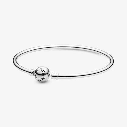 Silver bangle bracelet