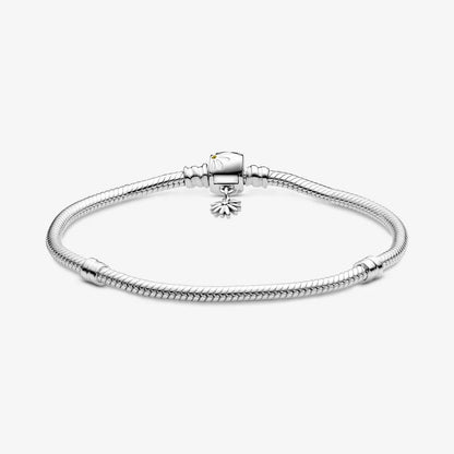 Snake chain sterling silver bracelet