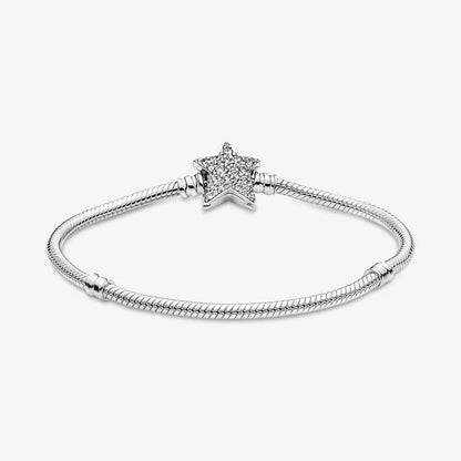 Asymmetric Star Clasp Snake Chain Bracelet