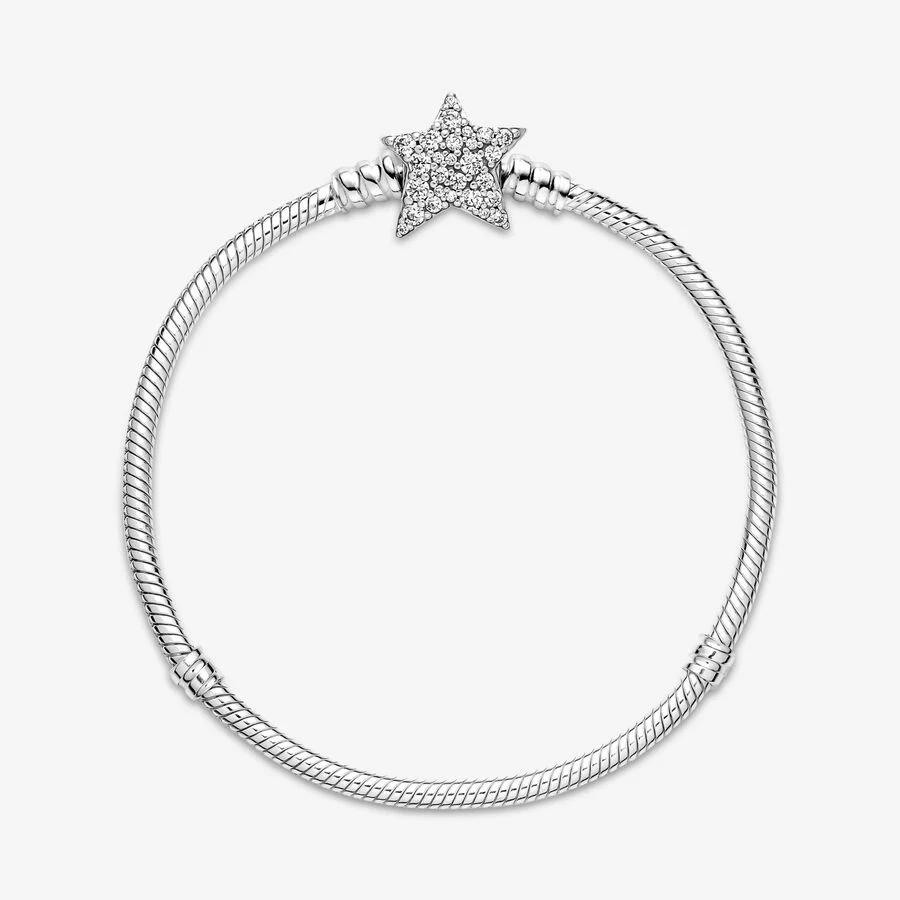 Asymmetric Star Clasp Snake Chain Bracelet