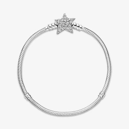 Asymmetric Star Clasp Snake Chain Bracelet
